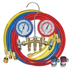 Mastercool 84772-G Brass R134A Way Manifold Gauge Set With 72" Hoses New. Price: $187.83.