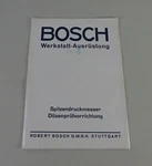 Manual Bosch Spitzendruckmesser+ Senpr Fvorrichtung Stand 03/1939 Used. Price: $34.87.