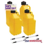 Allstar ALL40123-4, Set Of Utility Jug 5 Gal W/ Filler Hose Yellow 4PK Perform New. Price: $143.73.