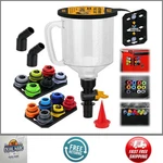 18PC Engine Oil Funnel Kit 1.5L Coolant Set 12 Adapter Magnetic Tray Gm Ford New. Price: $55.37.