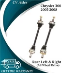 New Oe Rear Cv Axles For 2005-2008 Chrysler 300 4X4 Lifetime Warranty. Price: $347.01.