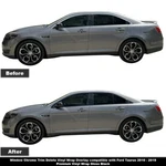 Window Chrome Blackout Vinyl Wrap Overlay Compat. W/ Ford Taurus 2010 - 2019 New. Price: $37.95.