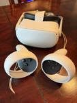 Meta Oculus Quest Headset With Controllers 128GB Vr Virtual Reality Used. Price: $122.50.