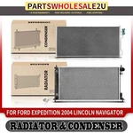 2PCS Radiator & Ac Condenser Cooling Kit Ford Expedition Lincoln Navigator New. Price: $246.99.