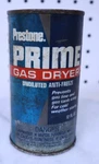 Vintage Nos / New Sealed Prestone Prime Gas Dryer Anti-freeze Can 12 Oz. Usa. Price: $12.99.