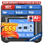 2026 Xtool X100 PAD3 Se V2.0 Advanced Diagnostic Scanner & Key Programming New. Price: $699.00.