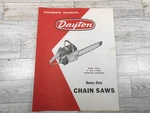 Dayton Heavy Duty Chain Saw Model 2Z463 Owner's User's Manual Instructions Good. Price: $12.99.