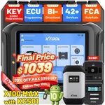 Xtool X100 Max +KC501 Immo Key Programmer & Auto Diagnostic Scanner Topo Mapping New. Price: $1299.00.