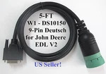 Diagnostic Cable Compatible With John Deere W1 Connector Edl V2 Service Advisor New. Price: $161.99.