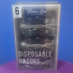 The Hudson Line Disposable Razors 6 Pack 3 Stainless Steel Blades Aloe Strip New. Price: $29.98.