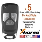 5X Xhorse Universal Wire Remote Key For Audi Flip 3 Buttons XNAU01EN VVDI2 New. Price: $59.95.