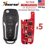5PCS Xhorse XKFO01EN Ford Remote Key Flip 4 Buttons Unmovable King New. Price: $38.55.