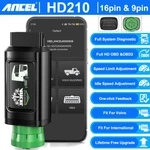 Ancel HD210 Diesel Heavy Duty Truck Obd Scanner Reset Idle Speed Diagnostic Tool New. Price: $149.99.