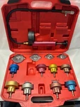 Jifetor 14PCS Radiator Pressure Tester Tool Kit Aluminium Pump & (TDW035654) Used. Price: $49.99.