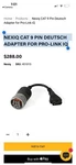 Nexiq Cat 9 Pin Deutsch Adapter For Pro-link New. Price: $80.00.