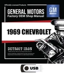 1969 Chevrolet Nova, Corvette, Chevelle, Camaro Factory Shop Manuals On Usb New. Price: $43.50.