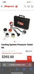 Snap On Tools SVTS263 Coolant Pressure Tester With Case Used. Price: $300.00.