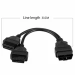 16 Pin Obd 2 Diagnostic Extender Splitter Extension To Dual Female Y Cable New. Price: $14.99.