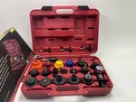 KTI-71110 Radiator Pressure Tester Kit, 21-PIECE, With 0-35 Psi Gauge New. Price: $134.96.