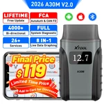 2026 Xtool A30M V2.0 Bluetooth Full System Diagnostic Bidirectional Scanner New. Price: $129.00.