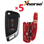 5PCS Xhorse Universal Flip Wire Remote Key 3 Buttons XKKF05EN For Vvdi Tool New. Price: $43.95.