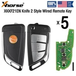 5X Xhorse XKKF21EN Universal Wired Remote Flip Key Knife Style 3 Buttons New. Price: $43.95.