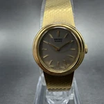 Seiko Watch Women 19MM Silver Dial Gold Tone Round 1400-8099 New Battery Pre-owned. Price: $33.74.