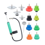 14 Pc Coolant Radiator Pressure Tester Cooling System & Gasket Leak Detector New. Price: $33.50.