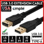 Usb Extension Cable Type 3.0 Extender Cord Adapter Connector Pc Mac Laptop New. Price: $9.89.