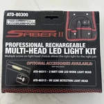 New Saber Ii Professional Rechargeable Multi-head Led Light Kit Atd Tools 80300. Price: $64.98.