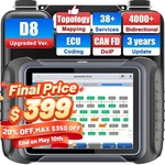 Xtool D8S Auto Diagnostic OBD2 Scanner Ecu Coding Topology Mapping 42+ Services New. Price: $499.00.