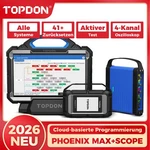 2026 Topdon Phoenix Max 4-CHANNEL Scope Automotive Diagnostic Scanner Ecu Coding New. Price: $3301.65.