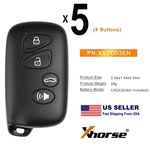 5PCS Xhorse XSTO03EN For Toyota Style Universal XM38 Smart Remote Key 4 Buttons New. Price: $169.00.