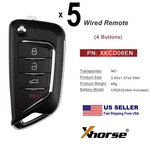 5X Xhorse XKCD06EN 4 Buttons For Cadillac Style Flip Universal Wired Remote Key New. Price: $44.95.