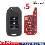5PC Xhorse Universal Wireless Flip Remote Key For Honda Style 3 Buttons XNHO20EN New. Price: $59.95.