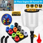 18PCS Engine Oil Funnel Set 1.5L With 12 Adapters, Gm Ford Bmw Audi Fill Kit New. Price: $37.98.