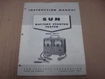 Sun Electric Battery Starter Tester Model BST-11 Instruction Manual Used. Price: $14.75.