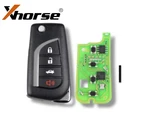Xhorse Toyota Style 4-BTN Universal Remote Flip Key For Vvdi Tool XKTO12EN New. Price: $18.95.