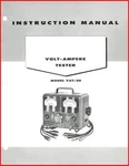 Sun Electric Co. Volt-ampere Tester VAT-20 Instruction Manual VAT20 New. Price: $20.00.