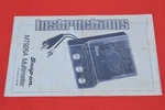 Snap-on MT926A Multimeter Volt Tach Dwell Ohm Instruction Manual Only New. Price: $19.95.