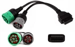 Obd To Type 2 GREEN9P J1939 And 6P J1708 Split Cable For Diesel Truck Diagnost New. Price: $32.95.