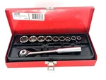 Proto 3/8 Sae Drive Set With Box J52128 & Ratchet J5252F Usa Mixed Used. Price: $50.00.