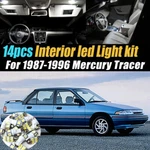 14PC Super White Car Interior Led Light Bulb Kit For 1987-1996 Mercury Tracer New. Price: $13.89.