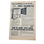 Dwell Tachometer Vintage Print Ad 60S Accurate Instrument Co. Model AT-162 Used. Price: $8.07.