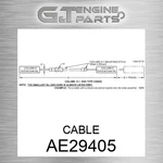 AE29405 Cable Fits John Deere (surplus Open Box) New. Price: $73.67.