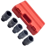5X 1/2'' Drive Point Deep Spindle Axle Nut Socket Set 33, 34,35, 36,38MM New. Price: $25.69.