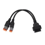 Uxcell 16 Pin 4 Motorcycle 2 Obd Cable 7.09", Black New. Price: $22.99.