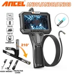 Ancel 1080P Industrial Endoscope Camera 4.3'' 2-WAY 220 Articulating Borescope New. Price: $125.09.
