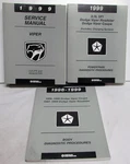 1999 Dodge Viper Dealer Service Shop Repair Manual Set Of 3 Coupe & Roadster V10 Used. Price: $38.00.
